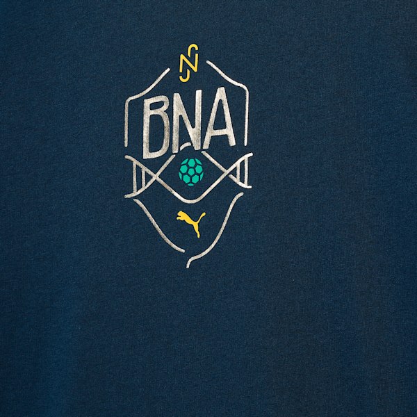 Neymar JR "BNA" Youth Football Logo Tee, Marine Blue-Sand Dune, extralarge-IND